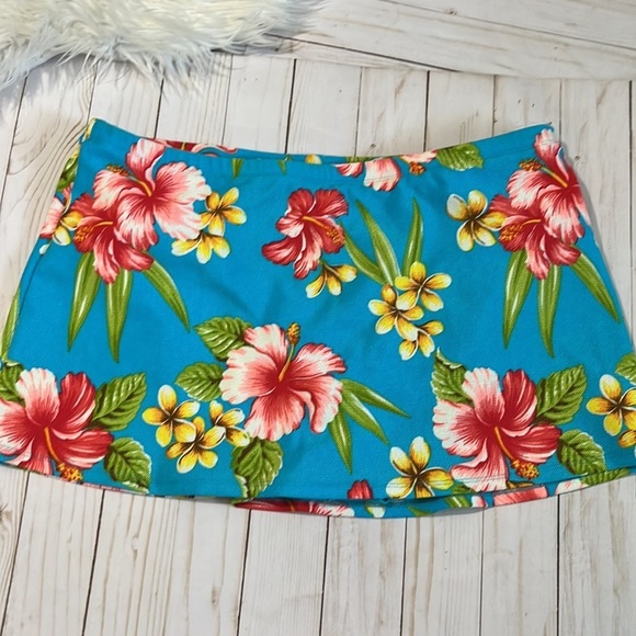 Vintage Liz Claiborne Hibiscus swim suit EUC - Picture 4 of 11